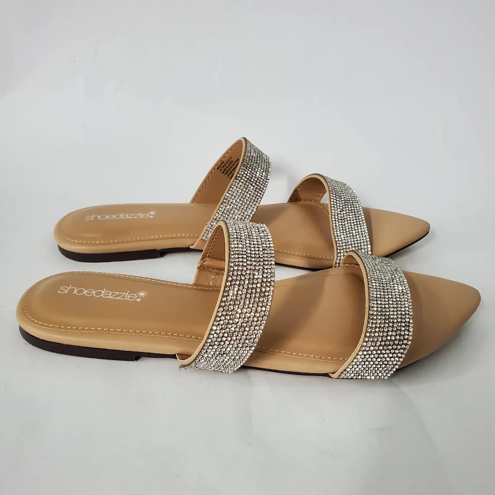 NEW Rhinestone Sandals Size 10